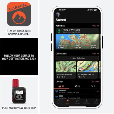 Garmin inReach Mini 3 Plus, Rugged Global Satellite Communicator with Touchscreen