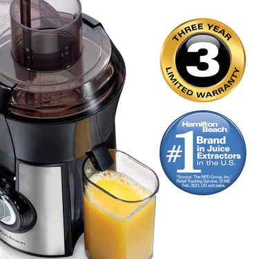 Hamilton Beach Easy Clean Juice Extractor with Easy Sweep Tool (67870) - Refurbished