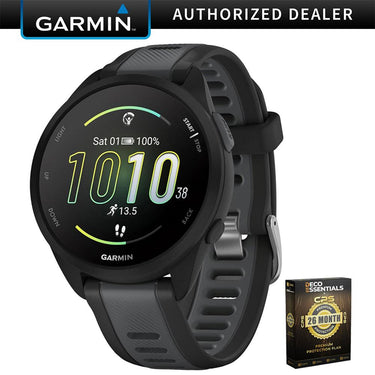 Garmin Forerunner 165 Music Smart Watch Black+Slate Gray w/ 26 Month Protection