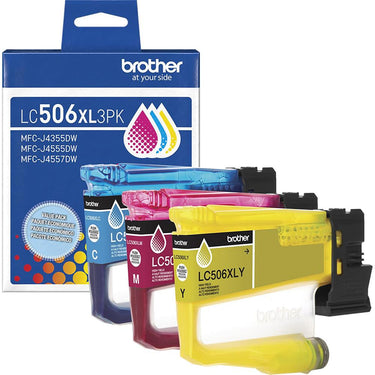 Brother Genuine 3-Pack High Yield Color Ink Cartridges C/M/Y + Printer Softwares