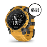 Garmin Instinct 3 - 45 mm Outdoor GPS Smartwatch, SOLAR, Sunburst w/ Sunburst/Gray Band