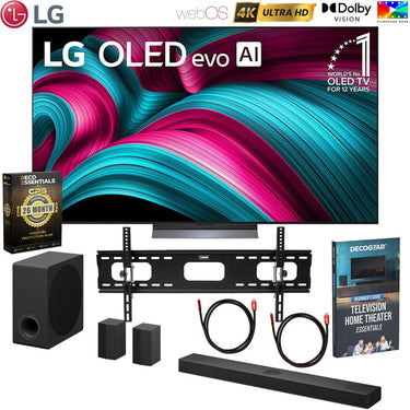 LG 77" Class C5 Series OLED  webOS TV 2025 with LG Soundbar and Warranty Bundle