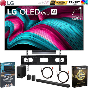 LG 77" Class C5 Series OLED  webOS TV 2025 with LG Soundbar and Warranty Bundle