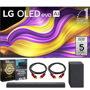 LG 83" G5 OLED evo 4K Smart TV with Dolby Atmos Soundbar & 26 Month Protection