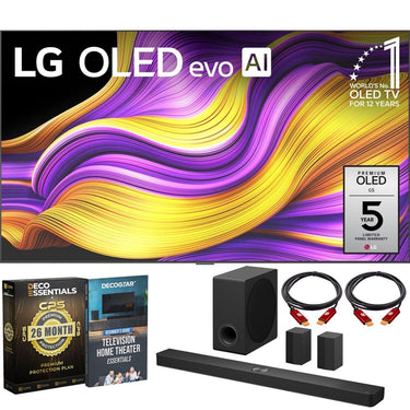LG 83" G5 OLED evo 4K Smart TV with Dolby Atmos Soundbar & 26 Month Protection