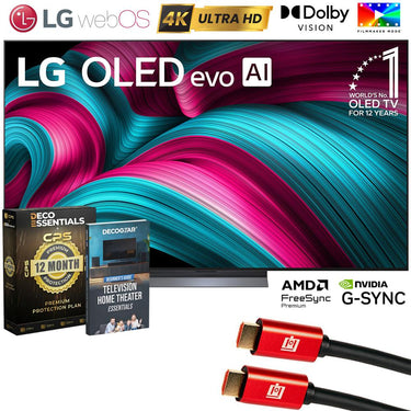 LG 77" C5 Series OLED evo 4K UHD Smart webOS TV (2025) w/ 1 YR Warranty Bundle