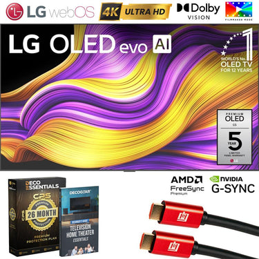 LG 83" G5 OLED evo 4K UHD TV w/ One Wall Design (2025) +26 Months Protection Bundle