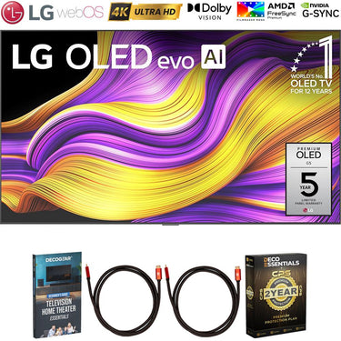 LG 77 Inch G5 Series OLED evo Smart webOS TV 2025 with 2 Year Protection Bundle
