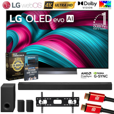 LG 55" C5 OLED evo 4K UHD TV (2025) w/ S80TR Soundbar + 26 Month Protection Bundle