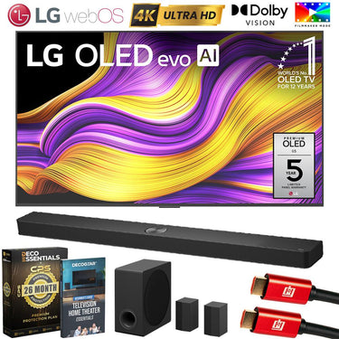 LG 55" G5 OLED evo 4K UHD TV (2025) w/ S90TR Soundbar + 26 Month Protection Bundle