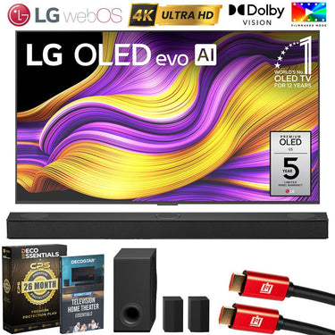 LG 55" G5 OLED evo 4K UHD TV (2025) w/ S80TR Soundbar + 26 Month Protection Bundle