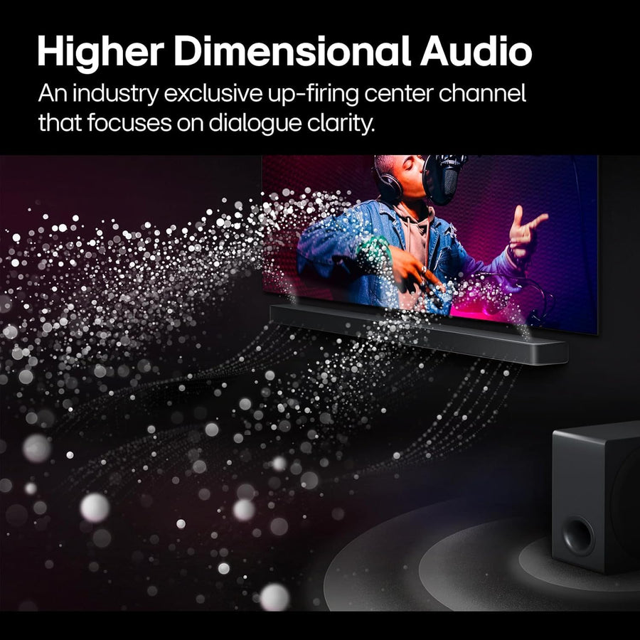 LG 9.1.5 Ch Soundbar with Rear Speakers and Subwoofer + 26 Months Protection Bundle