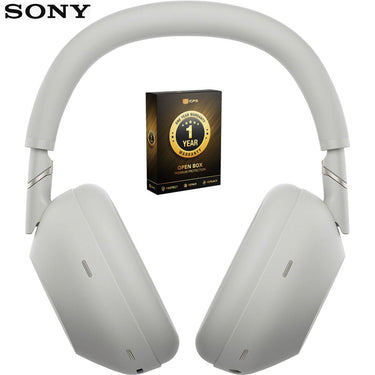 Sony Best Wireless Noise Canceling Headphones Silver Open Box + 1 Year Warranty