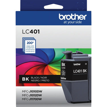 Brother Genuine Standard Yield Black Ink Cartridge with Deco Essentials Guide