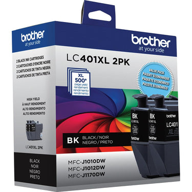 Brother Genuine High Yield 2-Pack Black Ink Cartridges + Deco Essentials Guide