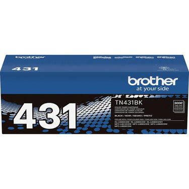 Brother Genuine TN431BK Standard Yield Black Toner Cartridge w/ Print Like a Pro Bundle