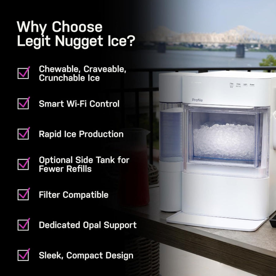 GE Profile Opal 2.0 Ultra Nugget Ice Maker with Scale Inhibiting Filter Refurbished