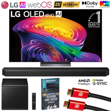 LG 65" OLED evo AI C6 4K Smart webOS TV (2026) w/ HWQ800H Q-series Soundbar System
