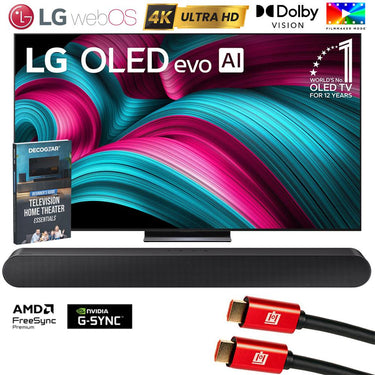 LG 83" C5 Series OLED evo 4K UHD webOS TV (2025) w/ Samsung All-in-One Soundbar