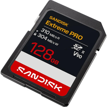 Sandisk NEW! 128GB Extreme PRO SD UHS-II V90 Memory Card, Up to 310MB/s Read (New 2026)