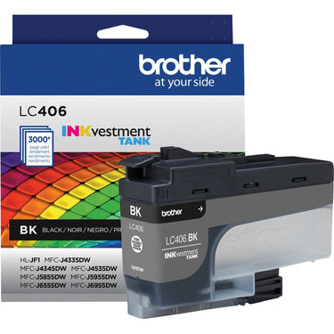 Brother INKvestment LC406BK Standard-yield Ink cartridges Black (2-Pack) + Printer eBook