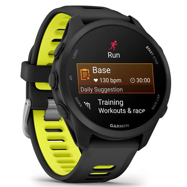 Garmin Forerunner 170 Music Black/Amp Yellow with Charging Dock Bundle