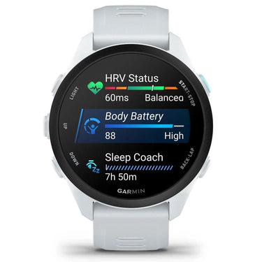 Garmin Forerunner 70 Whitestone with Deco Essentials Charging Dock Bundle