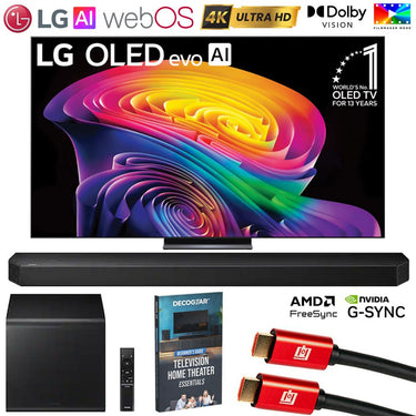 LG 77" OLED evo AI C6H 4K webOS TV (2026) w/ HWQ800H Soundbar System Bundle