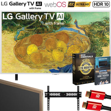 LG 55" Gallery TV Mini LED 4K TV 2026 + Wood Frame + Warranty + Accessories Bundle