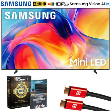 Samsung 50" Mini LED M70H 4K Vision AI TV, Titan Black (2026) w/ 1 YR Warranty Bundle