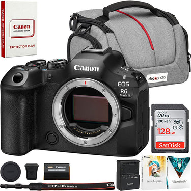 Canon EOS R6 Mark III Mirrorless Camera (Body) 7084C002 + Accessories Bundle