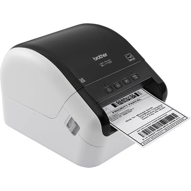 Brother QL-1100 Wide Format Monochrome Label Printer w/ Deco Essentials Guide Bundle