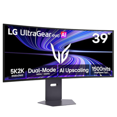 LG 39-inch Ultragear evo 5K2K WUHD (5120 x 2160) OLED Curved Gaming Monitor, Black