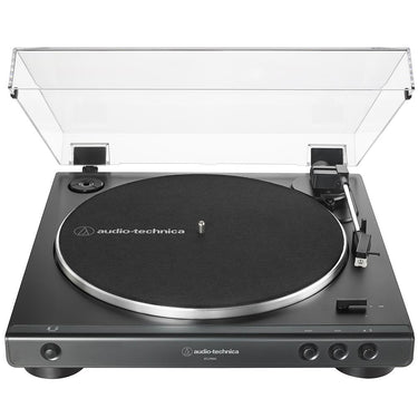 Audio-Technica Fully Automatic Belt-Drive Stereo Turntable, Black w/ Deco Gear Master Guide