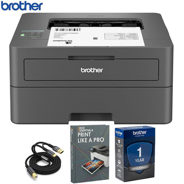 Brother Wireless Compact Monochrome Laser Printer with Guide & Printer Cable