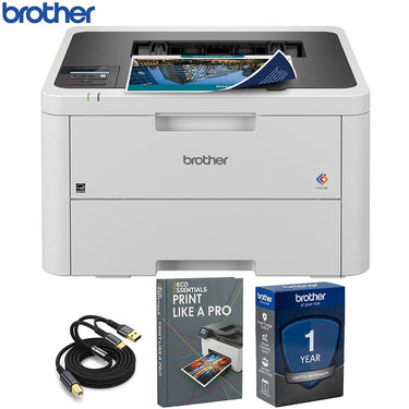 Brother Color Laser Printer with Wireless Printing with Guide & Printer Cable