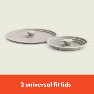 Bella 9 Piece Ceramic Nonstick Cookware Set, Oatmilk (35238-016A)