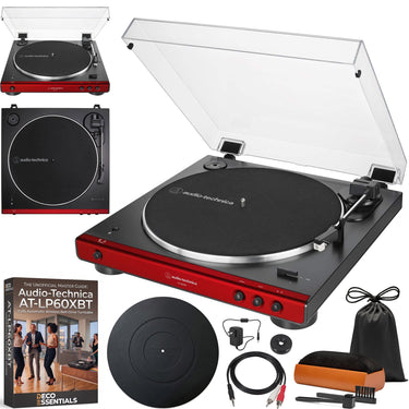 Audio-Technica Fully Automatic Bluetooth Stereo Turntable w/ Deco Gear Turntable Guide