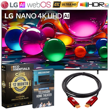LG 75-Inch Nano 4K UHD AI NU70 Smart TV (2026) w/ 1 YR Extended Warranty Bundle