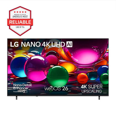 LG 75-Inch Nano 4K UHD AI NU70 Smart TV (2026) w/ 1 YR Extended Warranty Bundle