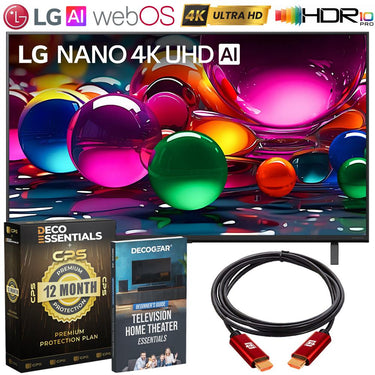 LG 43-Inch Nano 4K UHD AI NU70 Smart TV (2026) w/ 1 YR Extended Warranty Bundle