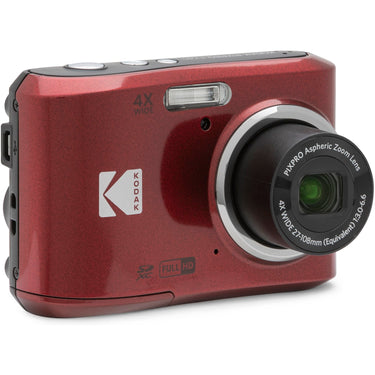 Kodak PIXPRO FZ45 16MP Digital Camera, RED + 64GB Premium Photography Bundle