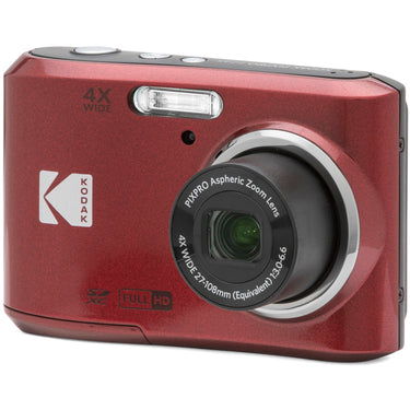 Kodak PIXPRO FZ45 16MP Digital Camera, RED + 64GB Premium Photography Bundle
