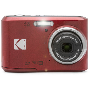 Kodak PIXPRO FZ45 16MP Digital Camera, RED + 64GB Premium Photography Bundle