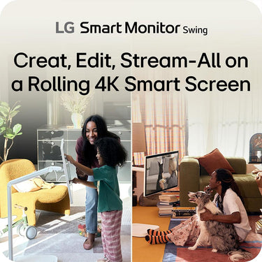 LG 32" 4K UHD IPS Touchscreen Smart Monitor Swing + 26 Months Protection Bundle