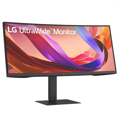 LG 34" UltraWide WQHD IPS Curved Monitor, Black + 26 Months Protection Bundle