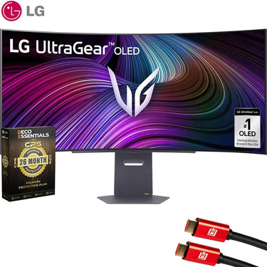LG 45" UltraGear OLED WQHD Curved Gaming Monitor with 26 Month Protection Bundle