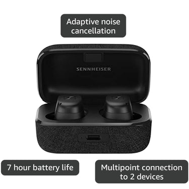 Sennheiser Momentum True Wireless 3 Earbuds -Bluetooth in-Ear Headphones - Black