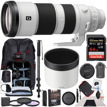 Sony FE 200-600mm F5.6-6.3 G OSS Telephoto Zoom Lens Full-Frame SEL200600G Pro Bundle