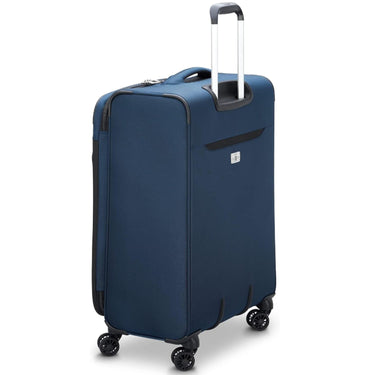 Delsey Sky Max 2.0 Softside Expandable Luggage with Spinner Wheels, Blue, 24 Inch